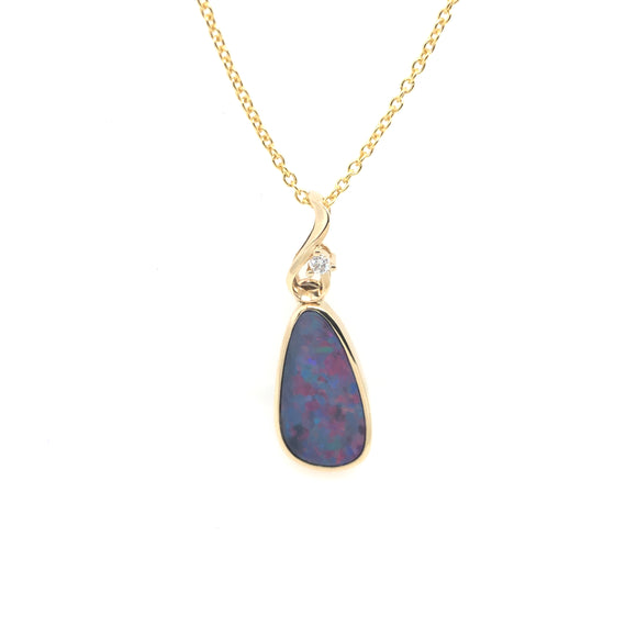 Opal Pear Necklace