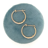 10K Yellow Gold 0.50 CTW Diamond Hoops