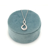 14K White Gold Diamond Pendant