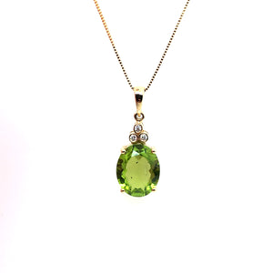 Peridot Oval Necklace