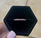 Pink Tourmaline Birthstone Band